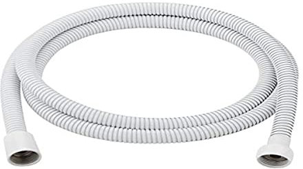Flexible douche inox.luxe blanc 1,8 m.