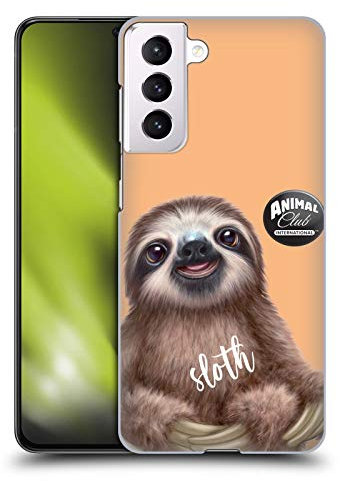 Head Case Designs Offizielle Animal Club International Faultier Gesichter Harte Rueckseiten Handyhülle Hülle Huelle kompatibel mit Samsung Galaxy S21 5G