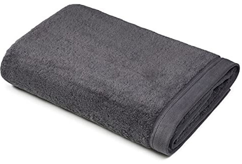 Sowel® Premium Badetuch 100x150 cm, Handtuch aus 100% Bio-Baumwolle, Hergestellt in Portugal, Anthrazit