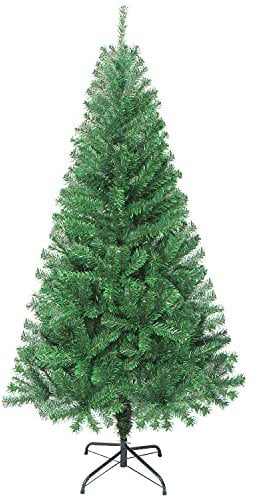 LOKIPA 5ft Christmas Tree, Artificial Christmas Tree with 450 Tips and Metal Stand
