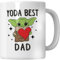 WG - Yoda Best Dad – Funny Mug for Father’s Day or Christmas, Best Gift from Daughter or Son, Unique Coffee Cup for Him