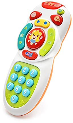 Tuko Baby Remote Control Toys for Toddlers & Infants 18+ Months, Musical & Educational Toys for 1-3 Year Old Boys & Girls