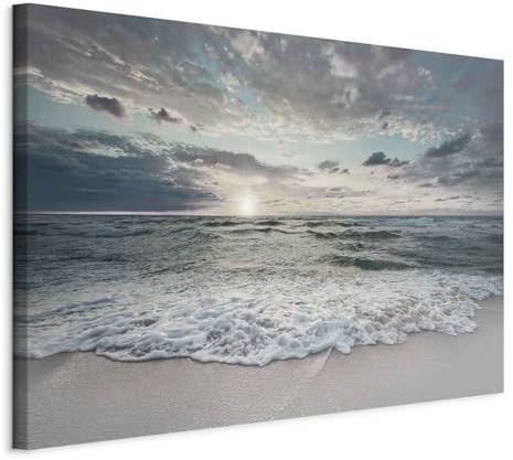 murando - Leinwandbild Meer Landschaft Strand, 60x40 cm, 1-teilig, modern | Hochwertige Leinwand, sofort aufhängbar, ideal fürs Wohn- oder Schlafzimmer, wasserfest und lichtecht, langlebig, stilvoll