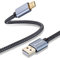 Micro USB Cable 6M,Nanxudyj Long Fast Charging & Sync Android Charger,Braided Nylon Micro USB Cables for Samsung Galaxy S7/S6 and Edge,Note 6/5,Sony,Kindle,PS4,Android Devices - Grey