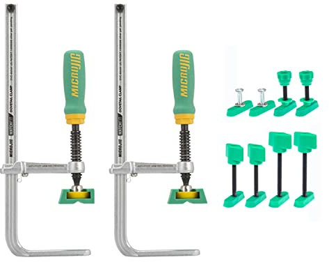 MICROJIG Matchfit DVC-850APX2+DV-HK4.5K2-VP Dovetail Ap Clamp 2-Piece with Dovetail Track Hardware Variety Pack (8-Pack) Bundle