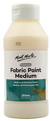 Mont Marte Fabric Paint Medium Premium, Textilmedium zum Bemalen von Stoffen, einfach zu verwenden, verhindert das Abblättern, ideal für Kleidung und Stoffaccessoires, Haushaltswaren und mehr
