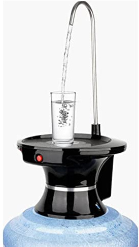 BestAlice Dispensador Automático de Agua, Dispensador Eléctrico de Botellas de Agua para Botellas Universales, Bomba de Agua Portátil de Escritorio, Bomba de Agua Potable de Bandeja Grande