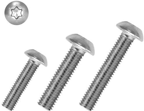 M4 Linsenkopfschrauben - V2A Edelstahl - ISO 7380 - Flachkopfschraube TX (25, M4 x 30 mm)