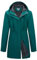 Outdoor Ventures Veste de pluie Softshell pour femme, manteau de pluie fonctionnel, coupe-vent, imperméable, respirante, veste d'extérieur avec capuche pour le printemps, l'automne, l'hiver, Plaid