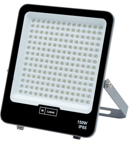M Ledme - Projecteur Led Napoli Plus 150W, 18000 lumens, IP65 Dimmable, Lumière chaude (3000k), éclairage extérieur. Utilisation pour jardin, patios, parking, hôtel, bâtiments etc.
