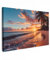MuchoWow© Leinwand Bilder Groß 120x80 cm XXL Wanddeko Wohnzimmer Aesthetic Room Decor Deko Zimmer Wandbilder Modern Fotogeschenke Sonnenuntergang - Palmen - Meer - Sonne - Strand