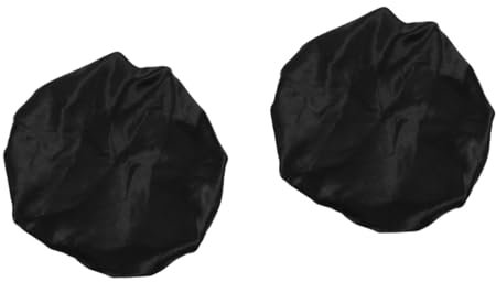 Healvian 2 Stück Verstellbare Doppelschichtige Herren Färbekappen Badekappen Schlafkopfabdeckung Deep Condition Cap Duschhaube Für Frauen Badezimmerkappe Haarelastizität Turbanhut Satin