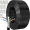 Cable Ethernet 40 Metros, Cat 6 Cable de Red FTP Blindado Cable a Granel Rj45 Network Cable Negro Cable Internet Alta Velocidad Cable Lan 250MHz Cabo de Rede para Enrutador Módem
