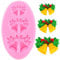 XMOLDNMS Christmas Bell Silicone Mould Holly Leaf Bell Fondant Moulds for Cake Decorating Cupcake Topper Chocolate Candy Gum Paste Polymer Clay