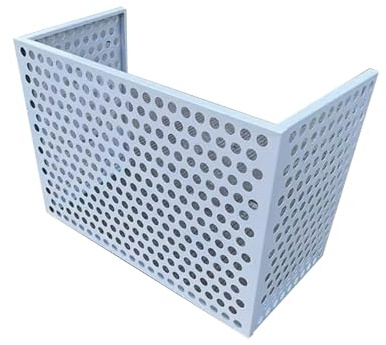 Aluminium-Klimaanlagen- Und Wärmepumpenabdeckungen, Klima Splitgerät， Outdoor Sonnenschutz Abdeckung, Klimagerät Schutzgitter， Geeignet Für Externe Klimageräte(108 * 78 * 56cm/42.5 * 30.7 * 22in)