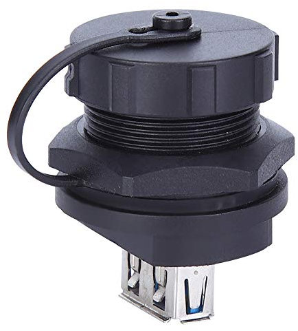 NIZUUONE CONNETTORE USB IMPERMEABILE IN RAME ISOLANTE PA66 USB3.0 DOPPIA FEMMINA COVER ANTIPOLVERE PER TELEFONI CELLULARI, DIGITALI, AUTOMOBILI