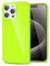 LoeoeL for iPhone 15 Pro Max Case Silicone, Thin Slim Phone Case Drop Protection, Glossy Grip Soft Rubber Gel Protective TPU Bumper, Cute Trendy Aesthetic Girly Design for Women Men, Neon Green