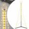 vidaXL LED Weihnachtsbaum, Beleuchtet Tannenbaum 8 Lichteffekte, Christbaum Lichterbaum Innen Außen, Weihnachtsdeko Weihnachtsbeleuchtung, 363 LEDs Warmweiß 182cm