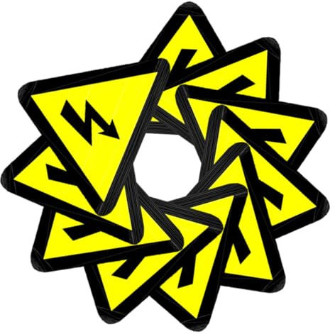 NUOBESTY 30pièces Panneau De Clôture Électrique Avec Autocollants Avertissement De Décharges Électriques Pour Portes Et Équipements