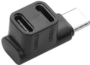 YACSEJAO Doppio adattatore splitter dati USB C 2 in 1 connettori USB tipo C supportano ricarica rapida da 100 W, trasferimento dati USB 3.1 (10 Gbps) e risoluzione 4K (60 Hz)