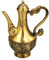 Sharplace Teekanne aus Messing, Teekessel, Geschenk, verschleißfest, stabil, Ornament, Wasserkrug für den Schreibtisch, Schrank, Wohnzimmer, Schlafzimmer, Fu-charakter