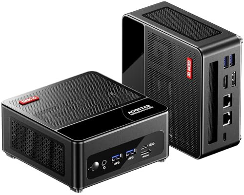 AOOSTAR GEM12 PRO Max Mini-PC, AMD R7 8845HS(bis zu 5,1 GHz) Gaming-Mini-PC mit 32GB DDR5 RAM 1T M.2 2280 PCIE4.0 SSD, Mini Desktop Computer OCULINK/2x USB4/HDMI2.1/DP 1.4/2X 2,5G RJ45 LAN/WiFi6