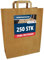 VERPACKUNGSFUXX Papiertüten aus Kraftpapier 80 g/qm | unbedruckt braun 32x12x41 cm | Papiertaschen mit gefaltetem Henkel lebensmittelunbedenklich | nachhaltige Einkaufstasche