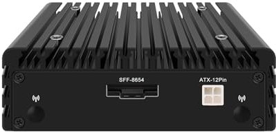 HUNSN Mini PC, NAS Computer, Home Server Network Storage Device, Truenas, Support Unraid, I3 N305, NJ04, 2 x LAN, SFF8654 DIY for External 6 x SATA + 2 x NVME SSD, 32G RAM, 1TB SSD