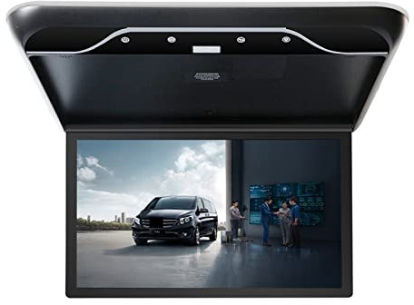 Headrest Monitor for Cars Back Seat 19 Inch Car Monitor HD LCD Screen Car Video Playe 1080P Automobile Ceiling Roof Mount Display Portable Multimedia TV Link Rear Entertainment System(19 inch MP5 Blac