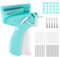 ilauke Etikettierpistol Flex Clip Pistole für Kleidung, Quick Clothing Fixer Stitchy Quick Clothing Fixer mit 5 Nadeln,3000 Plastiknadel, Micro Stitchy Pistole Gun for Clothes Stitching Werkzeug,Blau