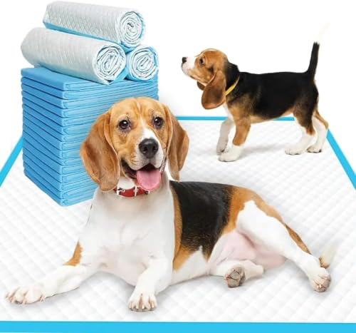 ATEK 100 Pack Puppy Training Pads, 55 x 58 cm Dogs Puppy Pads | Super-Absorbent 5 Layers, Disposable Puppy Pee Pads, Quick Dry, Suitable for Puppies & Adult Dogs