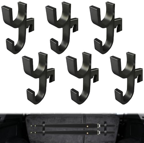 Support Porte-Parapluie Coffre de Voiture, 6 Pièces Crochet de Parapluie de Voiture, Sans Perçage, Supporto Portaombrelli Auto pour Ranger Parapluies, Manteaux, Sacs à Main, Clés
