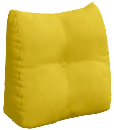 vidaXL Rücken Kissen Gelb 45 x 24 x 50 cm Samt