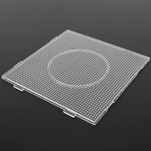 Yinhing Transparente Geometrische Stecktafel-Vorlage für, 2,6 Mm, Lustiges DIY-Puzzle, Lernspielzeug, Sicheres Bastelset für, Verbessert die Kreativität und Motorische Fähigkeiten (Großes Quadrat)