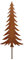 Rostikal Mini Weihnachtsbaum 17 cm Weihnachten Deko Edelstahl Weihnachtsdeko Tanne