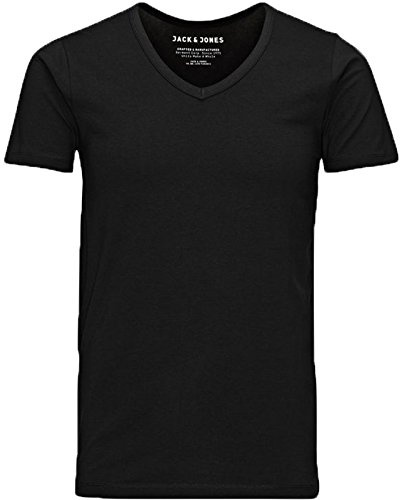 JACK & JONES Men's Basic V-Neck Tee S/S Noos T-Shirt (Pack of 1)