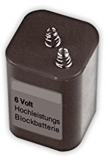 BAUZAUNWELT Batterie für Baustellen Warnleuchte/Bakenleuchte - 24 Stück - 6 Volt 7 Ah Hochleistungsbatterie