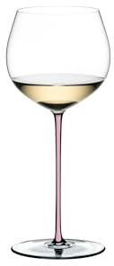 RIEDEL FATTO A MANO BY Eichenfass gereifter Chardonnay - Pink - Einzelpackung, Weinglas, Kristallglas, Spülmaschinenfest - 4900/97P