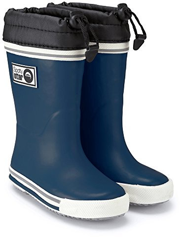 Spotty Otter Adventure Fleece Lined Wellies - Navy - UK 12 (EU 30),12 uk child,5060273098482