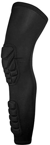 Knieschoner Atmungsaktive Kniestütze Sport Beinschutz Unisex Knieschützer Knieschutz Rutschfeste Kniebandage für Herren Damen Knieprotektor Unterstützung für Laufen Kampfsport Basketball Schwarz XL