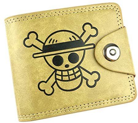 WANHONGYUE One Piece Anime Cuir Synthétique Portefeuille à Trois Volets Carte Crédit Porte Monnaie Classique /2