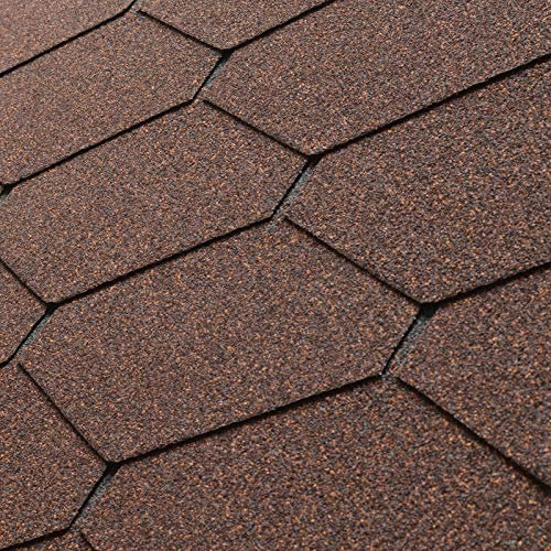 Dachschindeln 5er Pack Dreieck braun je 3 m² = Gesamt 15 m²