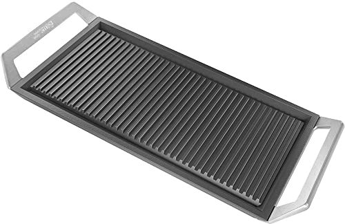 Smeg GRIDDLE Bistecchiera universale per piani a induzione, gas, ceramici e bbq. Superficie antiaderente