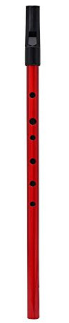 Irish Whistle Flute Kupfer D Irish Tin Penny Whistle Traditionelles Holzblasinstrument(rot)