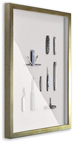 BIRAPA Objektrahmen Talon SPACE 55x75 cm Champagner 3D Bilderrahmen zum Befüllen