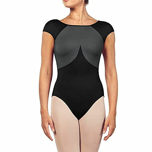 Bloch Trikot - Dhara angesch. Arm, 2 Farben vorn + hinten Black L