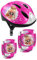 STAMP Girls Helmet + Elbow & Knee Pads Barbie, PINK, S