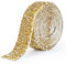 tenn well Selbstklebende Strassstreifen, 30 mm Harz-Strassband, Glitzerstreifen, Aufkleber, Strass-Klebeband für Handwerk, Spiegel, Kleiderschrank, Küche, Badezimmer, Dekoration (Gold)