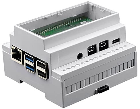 RASP PI 4B Gehäuse, DIN-Schiene, PC, CLR, Development Board Gehäuse, 1 Stück | MP001138