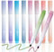 Vicloon Textmarker Set, 8 Stücke Marker Stifte Pastell, 8 Farben, Textmarker Kein Ausbluten, Schnell Trocknend, Einfach zu Halten, Textmarker Pastell Set für Schulen, Büros, Studenten(Rosa + Lila)